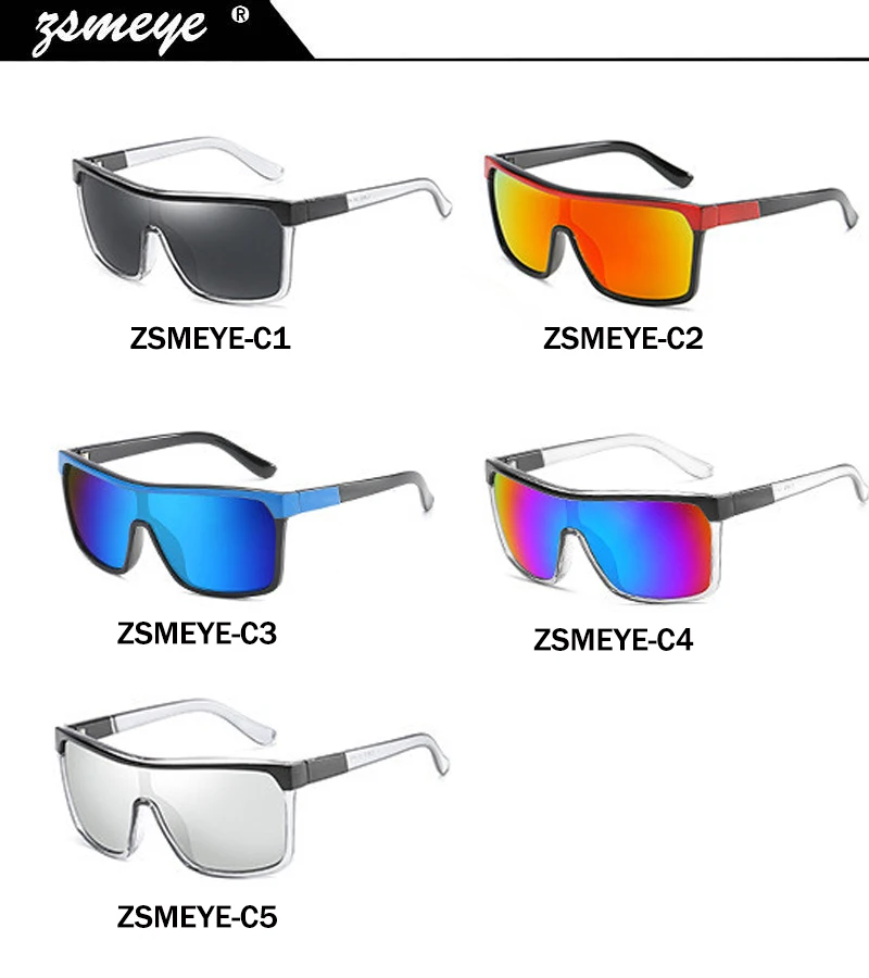 ZSMEYE, высокое качество, Flynn, негабаритный щит, солнцезащитные очки для мужчин, UV400, защита, очки для женщин, Ретро стиль, большие размеры, очки