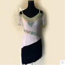 Стиль Костюмы для латинских танцев спандекс алмаз короткий рукав конкурс латиноамериканских танцев платья для женщин детское платье для латинских танцев