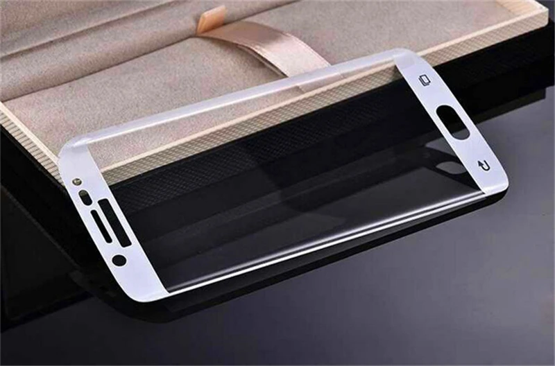 S6 Edge цветная изогнутая поверхность полное покрытие пленка Закаленное стекло