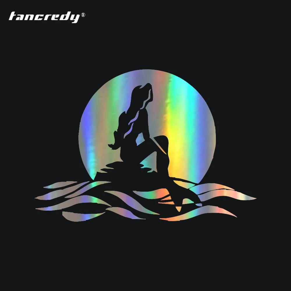 

Tancredy 18.4*12.5CM Mermaid Car Sticker And Decals Car Sticker Car Styling Decoration Door Window Vinyl Stickers