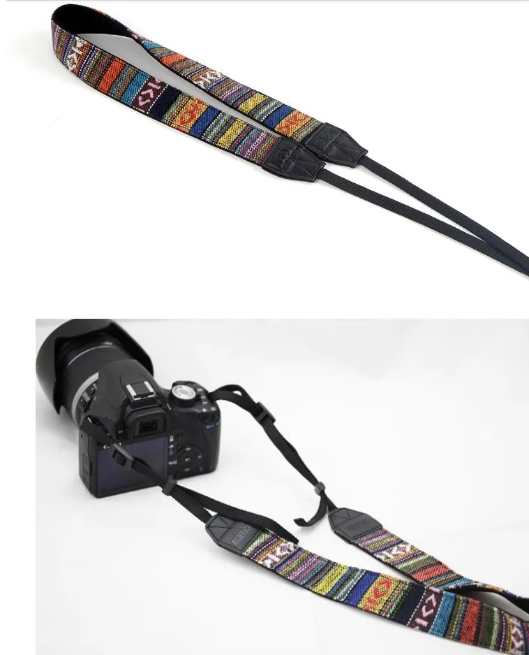 Наплечный шейный ремешок в стиле ретро для камеры Canon Nikon 6D 5diii 7D 60D 70D 80D 100D 1200D 600D 650D
