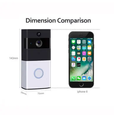 

New Wired Color Video DoorPhone Wireless Doorbell Intercom System Keyped number Access Camera White Monitor In Stock Doorphone
