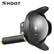 SHOOT 6 inch Anti exposure Dome Port for Xiaomi Yi 4K 4K Lite font b Action