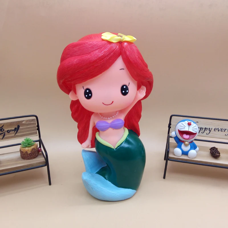 

Princess Little Mermaid Ariel snow white piggy bank coin bank figure toys saving bank toy