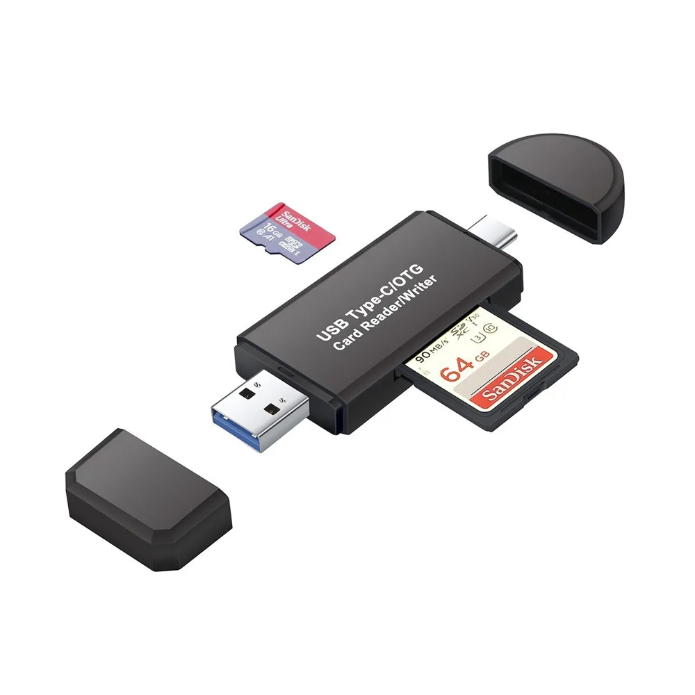 USB 3,0 type C считыватель карт OTG адаптер SDXC SDHC SD MMC RS-MMC Micro SDXC Micro SD устройство считывания карт SDHC Для Смартфон ноутбук