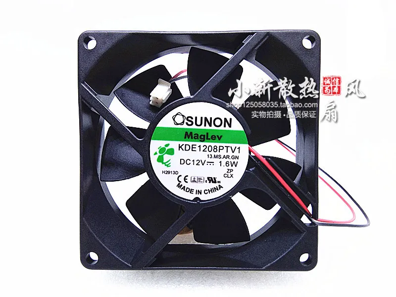 SUNON 8025 8 см kde1208ptv1 12 В 1.6 Вт 3 линии 80*80*25 мм Процессор шасси вентилятор