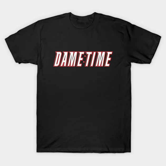 Новинка 2019 Dame Time Damian Lillard хип-хоп Футболка хлопковая футболка с короткими рукавами для поклонников Портленда