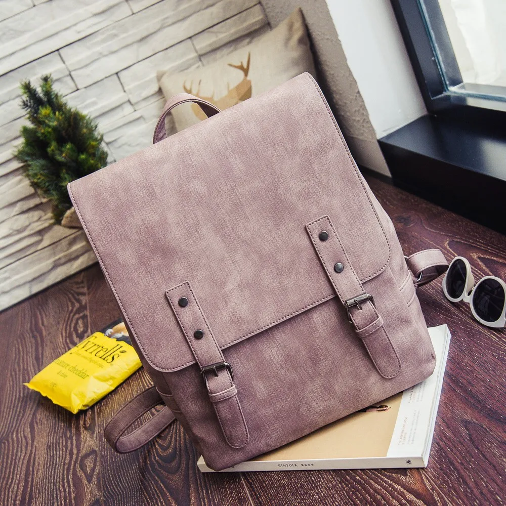 2018 Women Backpack Large School Bags For Teenage Girls Shoulder Bag Vintage PU Leather Backpacks Black Solid Rucksack #20 2018 Women Backpack Large School Bags For Teenage Girls Shoulder Bag Vintage PU Leather Backpacks Black Solid Rucksack #20