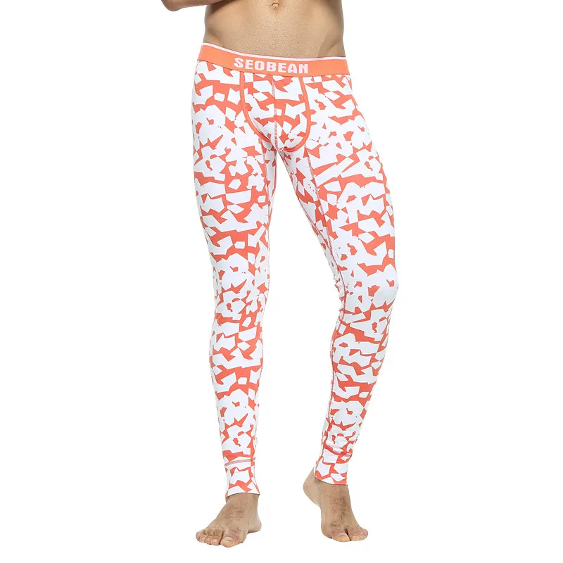 Термобелье сексуальное мужское длинное с принтом Джон хлопок мужские s Leggins Hombre модные кальсоны теплые брюки молодежные под брюки зимние