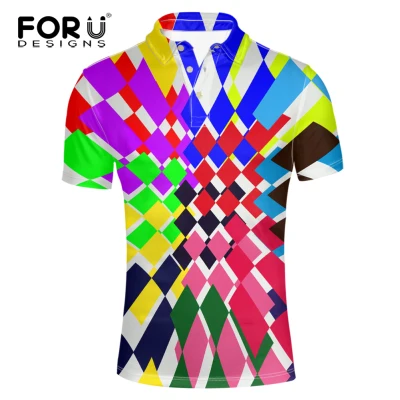 Forudesigns модная мужская с коротким рукавом Цветастая Рубашка-Поло, высокое качество Мужская Удобная классный дизайн футболки-поло мужской - Цвет: CA5555CS