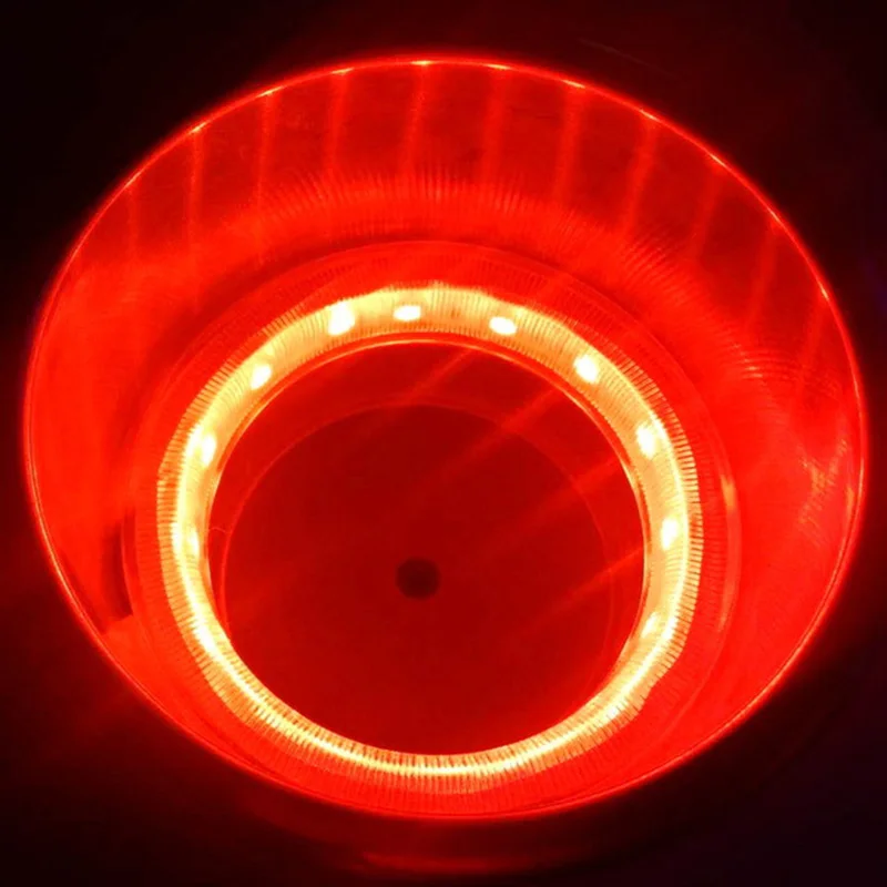 ABS Встраиваемый держатель для напитков с RGB светом для морской лодки яхты RV модифицированных транспортных средств - Цвет: Red