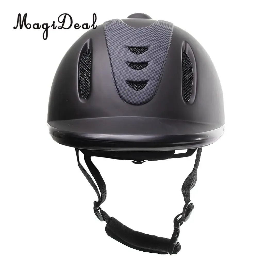 MagiDeal Hot Sale Professional Children Equestrian Horse Riding Helmet Black Half Cover Safety