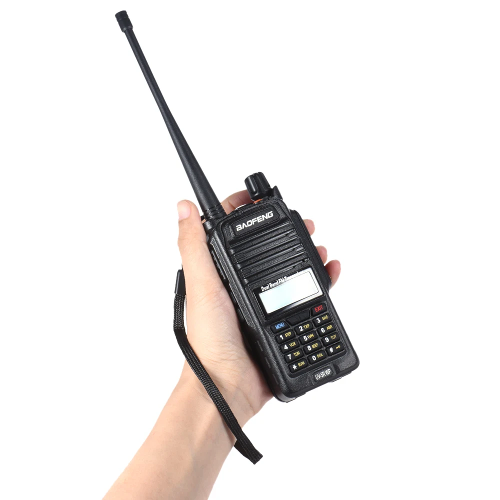 BAOFENG UV-5R WP IP67 водонепроницаемый мобильный 2-way Радио рация двухдиапазонный приемопередатчик домофон с ЖК FM радио приемник