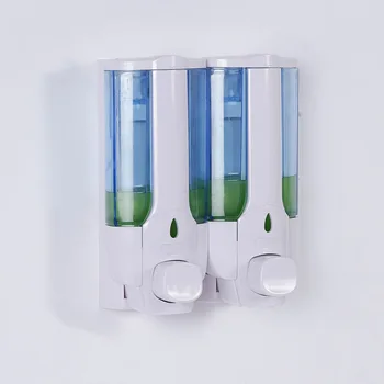 

Wall Mounted Double Wall Manual Soap Sanitizer 380ml Home Washroom Bathroom Shower Shampoo Dispenser ABS Panel Emulsion Hotel