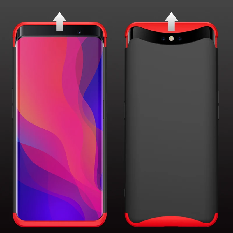 Rugged Case for OPPO Find X Case 360 Full Protection 3 in 1 Shockproof Hard PC Matte Cover for 