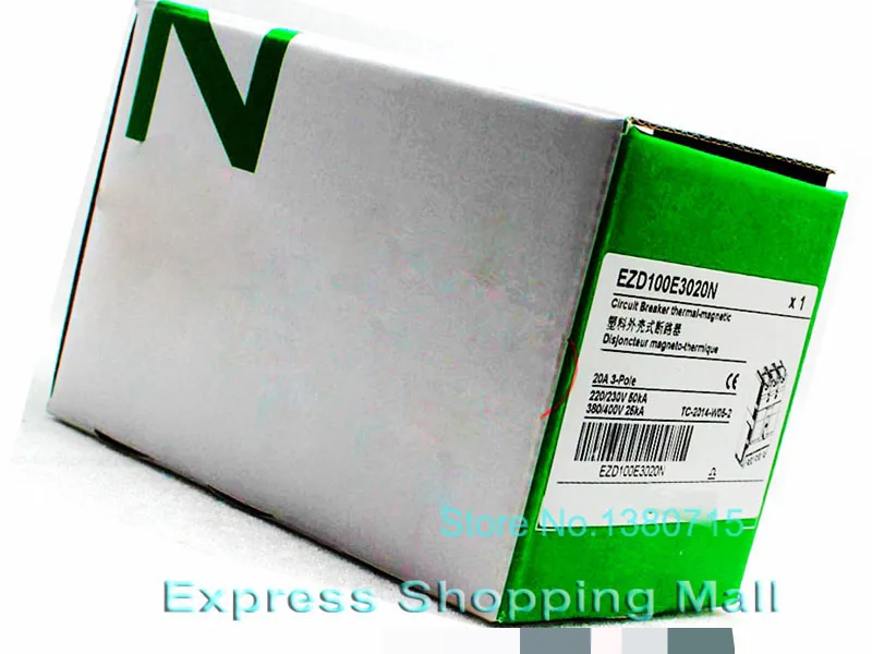 

New EZD100E 3P 20A EZD100E3020N Plastic Breaker