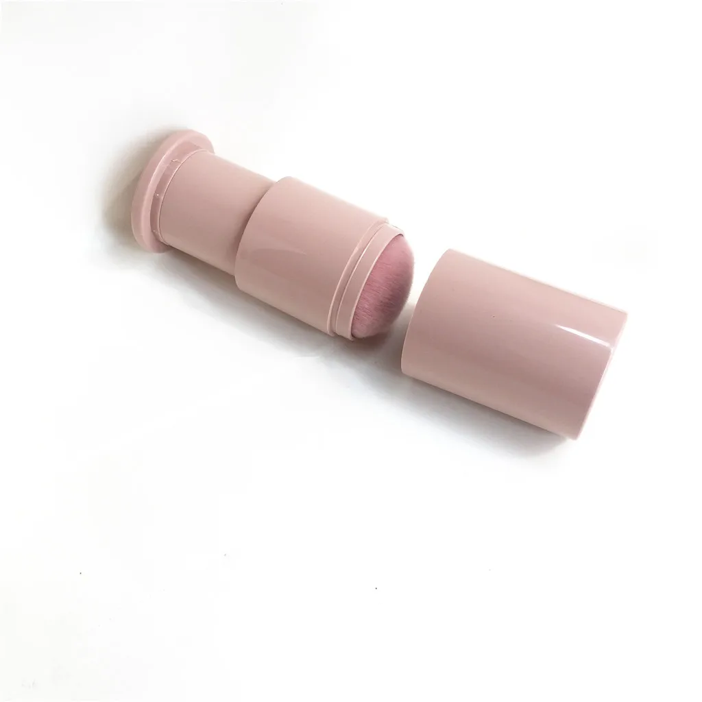 Розовая выдвижная кисть Кабуки-Роскошная мягкая многофункциональная основа бронзатор румяна, Контурирование кисть для выделения