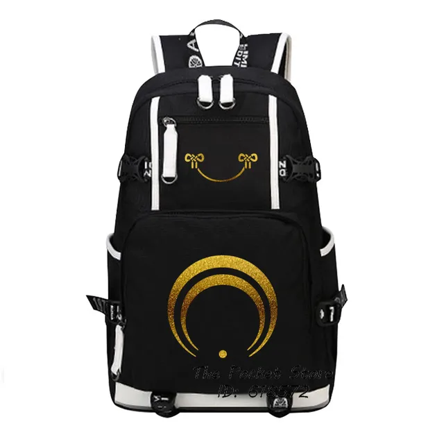 2019 New Touken Ranbu Online Gold Printing Backpack Canvas Travel Touken Ranbu Online Gold Printing