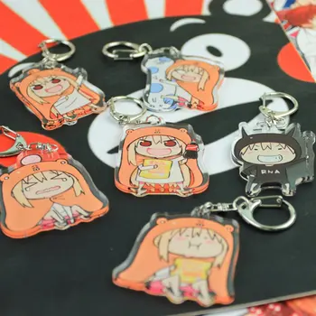 

6pcs Himouto! Umaru-chan Acrylic Toys Figure Doma Umaru Cute Keychains Cosplay Keyrings Cars Bags Pendants Key Chain