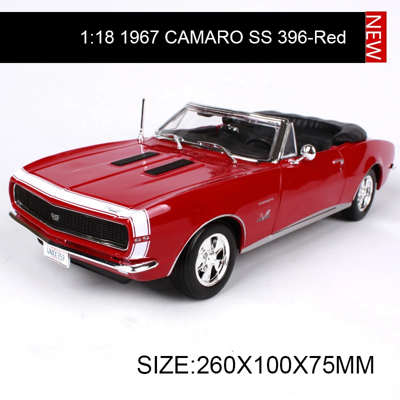 Maisto 1:18 литая машина Chevy 1967 CAMARO SS 396 Roadster мышечные автомобили из сплава
