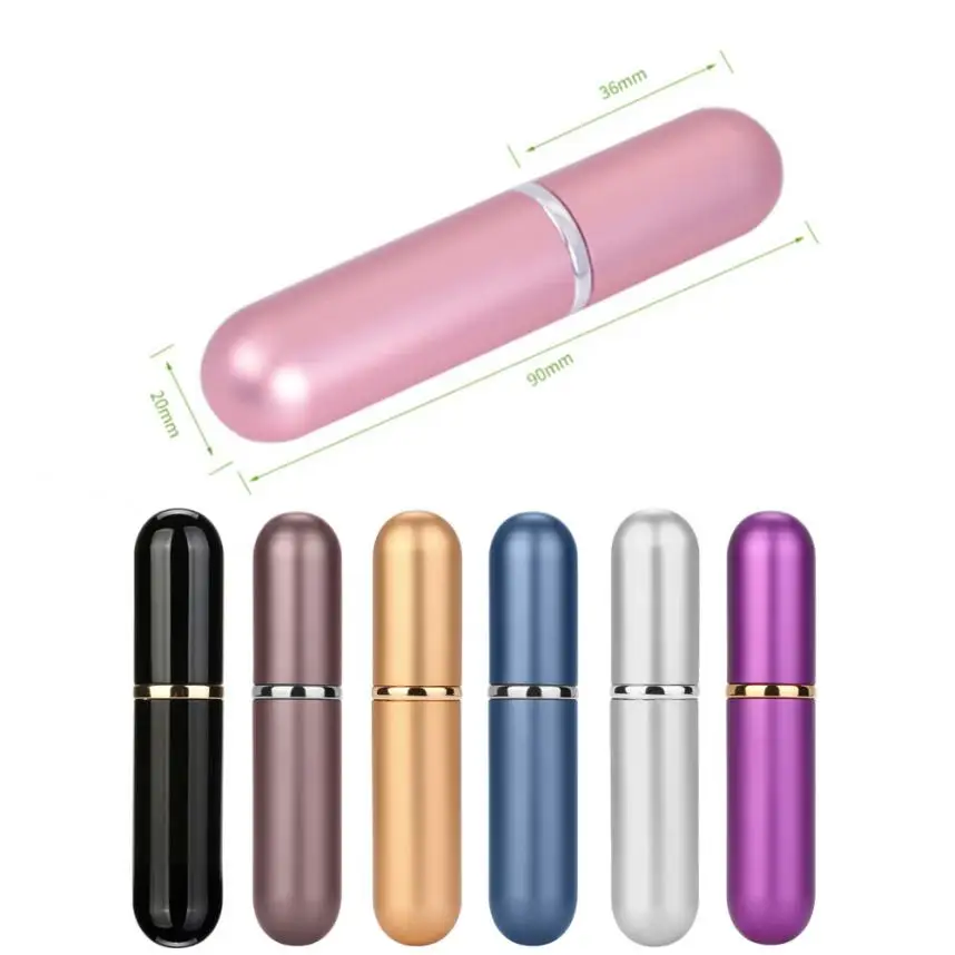 Travel 6ml Metal Perfume Bottle Mini Portable Travel Refillable Perfume