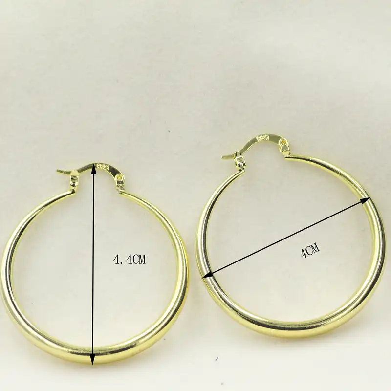 Ювелирные изделия розовое золото 18 карат ювелирные изделия торговля Продажа серьги круговой Гладкий женский 18 k серьги уникальные ювелирные изделия