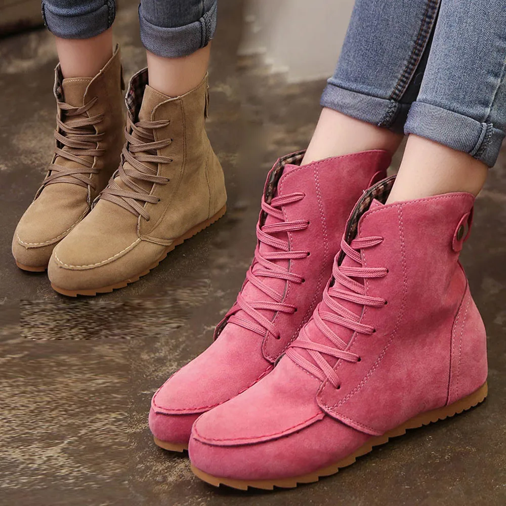 скидка Baoaili Для женщин ботильоны на плоской подошве теплые
мотоциклетные ботинки женские замшевые Lace-Up Boot для отдыха
Повседневное Для женщин klassische... онлайн