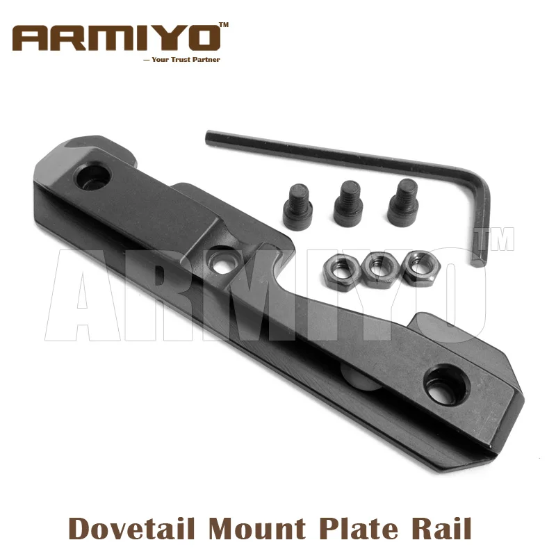 

Armiyo Tactical AK 74U Side Dovetail Mount Plate Rail Mount Rack Steel Milled Receiver With Three Bolt Shooting Accessories