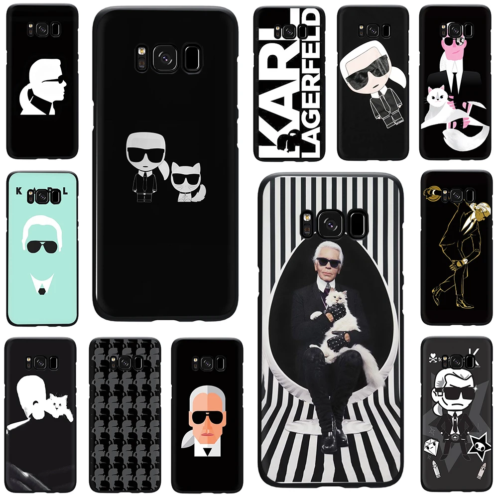 

Drawing of Karl Lagerfeld Silicone phone case for Galaxy S6 S7 Edge S8 S9 S10 Plus S10e Note 8 9 J6 A6 Plus A8 A9 2018