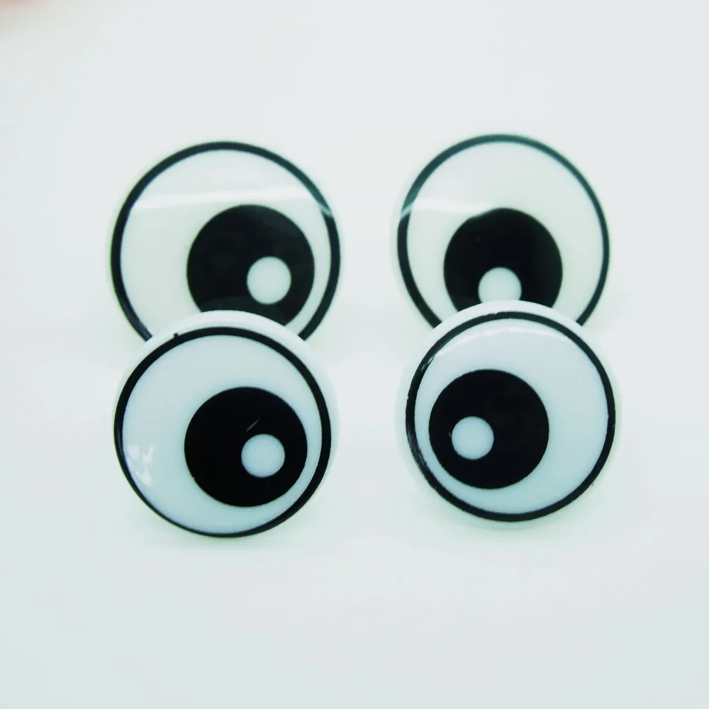 

40Pcs New Design Cartoon Round Black/White Plastic Safety Toy Eye Handmade Accessories For DIY Plush Dolls Animal Puppet Making