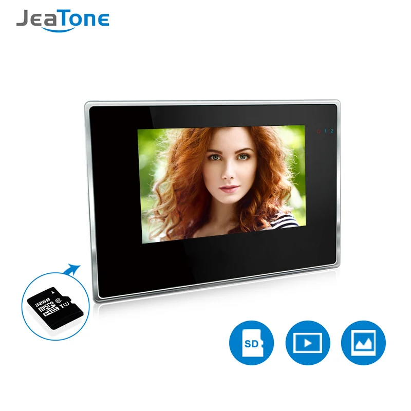 JeaTone, 7 дюймов, 720 P, WiFi, IP видео домофон для виллы 1-2, домашняя система контроля доступа, домофон, Android, IOS, приложение, дистанционное разблокирование