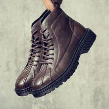 Для мужчин; модные мужские полусапоги мужские мотоботы мужские туфли оксфорды мужские кожаные ботинки, повседневная обувь H252