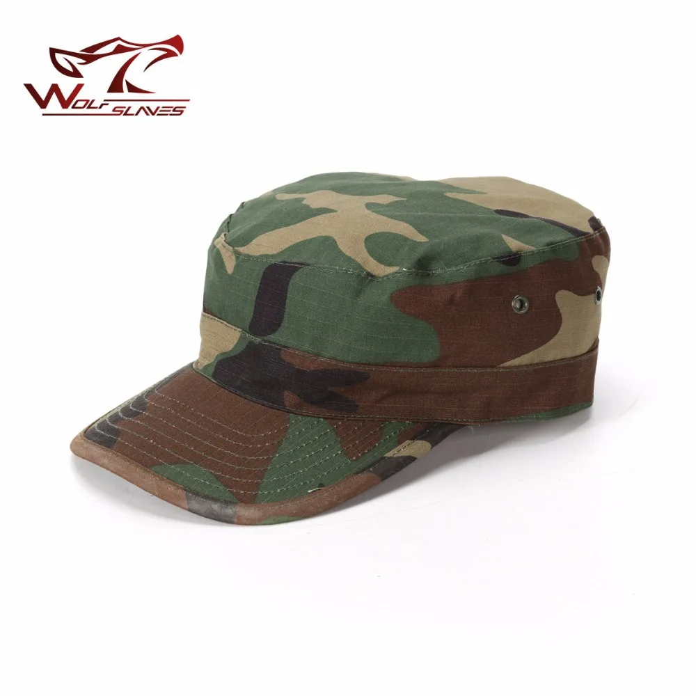 

Hot Sale Tactical Combat Camo Cap Ripstop Army Military Bush Jungle Hat Hiking Fishing Hunting Camo Wholesale