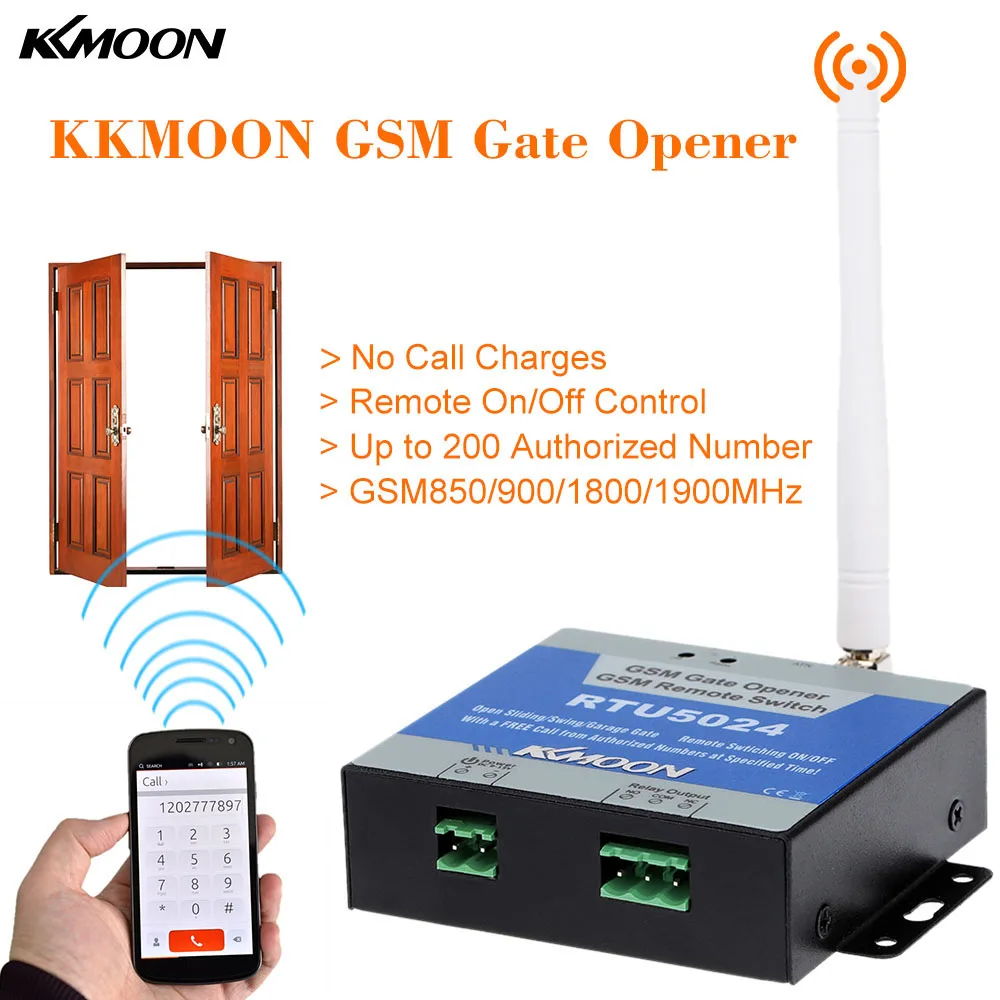 GSM Gate Opener GSM Remote Switch RTU5024 Garage Swing Sliding Gate