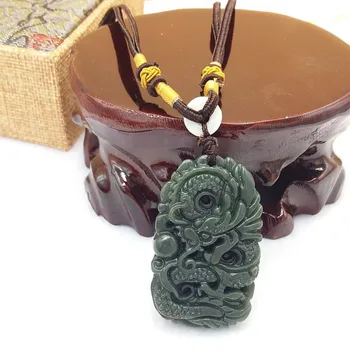 

Xinjiang and Tian Yu jade natural ERON ERON jade pendant brand men's Necklace FREE SHIPPING