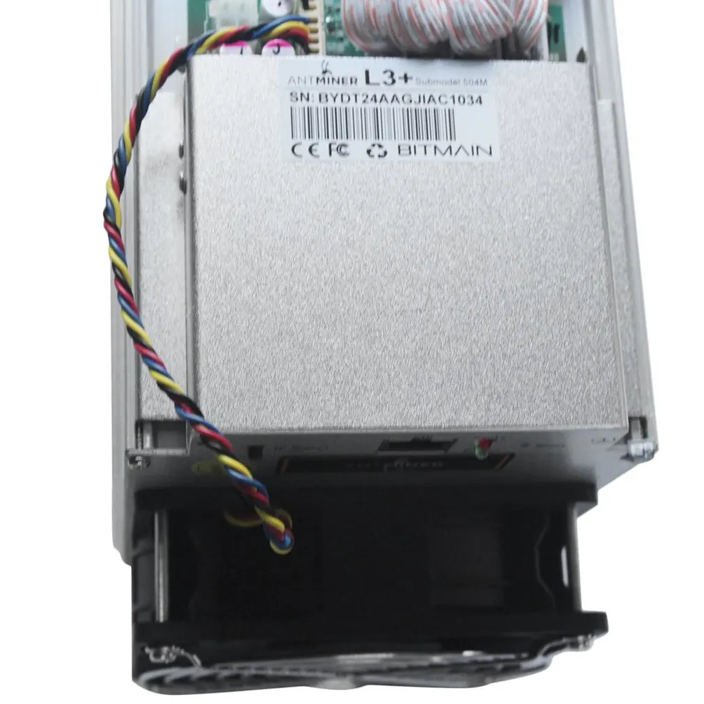 Antminer L3+ 504MH/s горная машина 800 Вт на стене Scrypt Miner выход защита от короткого замыкания защита от перегрева