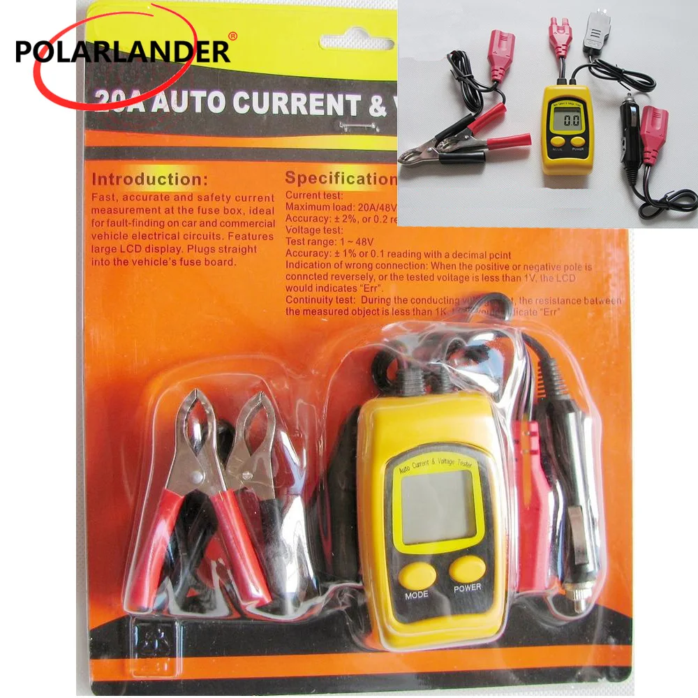 Car resistance tester tool Polarlander Car fuse current resistance