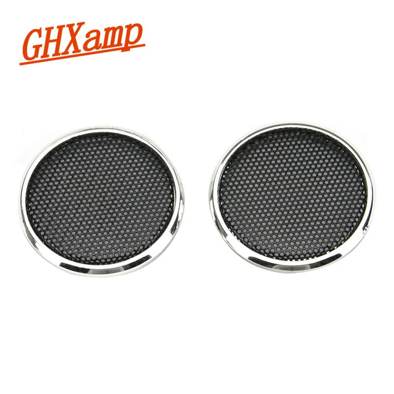 GHXAPM 2 шт. 1 дюймов твитер динамик гриль сетка ограждение из сетки Защитная крышка DIY Гальваническое серебряное кольцо спрей черный