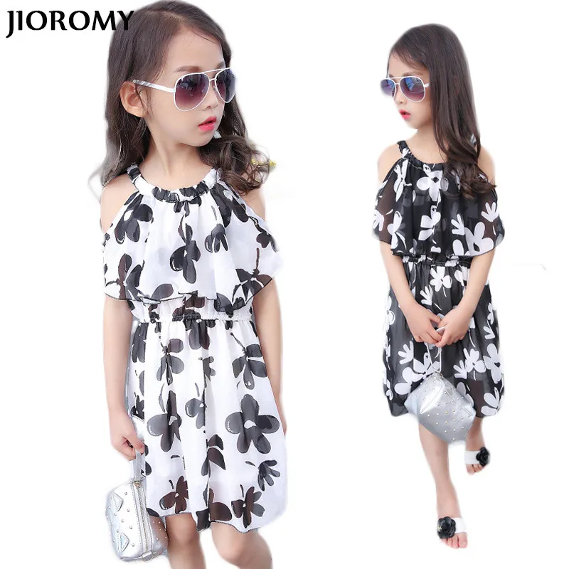 JIOROMY/летнее модное платье для девочек новинка 2019 детская одежда с круглым вырезом