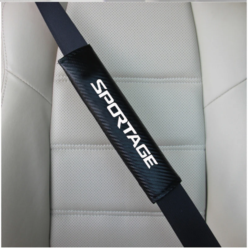 ПУ мода Накладка для ремня безопасности автомобиля автомобильный ремень безопасности Наплечные накладки для Kia Sportage