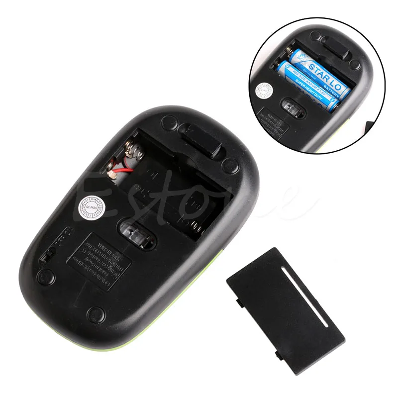Ультратонкая Беспроводная оптическая мышь Mini USB 2 4G портативная креативная 1600 DPI