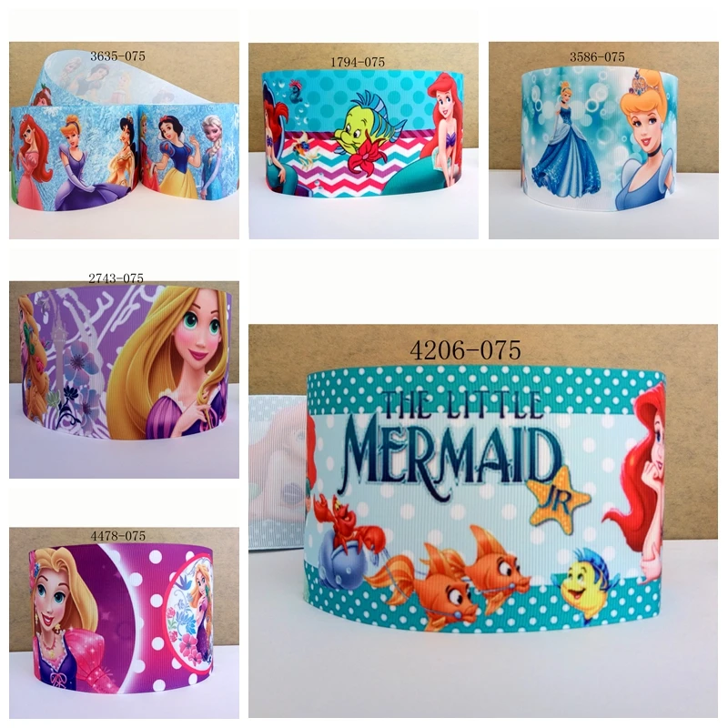 

Free shipping 50 yard per size cartoon ribbon printed grosgrain ribbon 4206