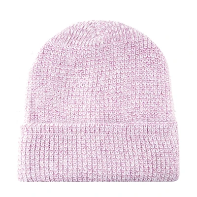 Модные зимние шапки женские трикотажные сверкающих линии шапка для теплый двойной подкладка шапка бини шапочки дамы вязать шапка кролик - Цвет: Pink