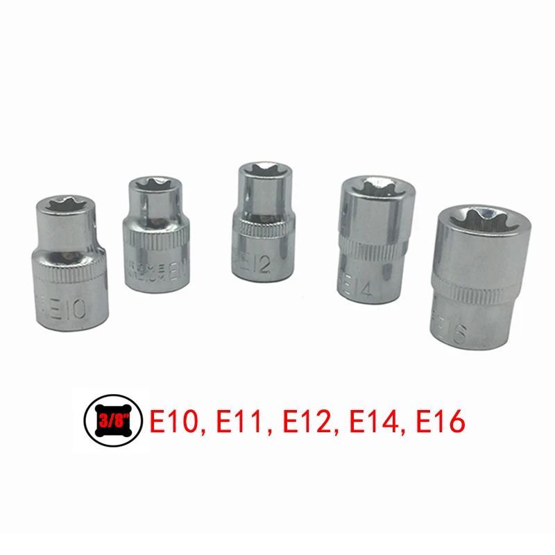 1/" 1/2" 3/" E-Socket Torx Star Bit Sockets набор CR-V Набор комбинированных приводных головок гаек для ремонта автомобиля наборы ручных инструментов