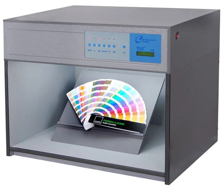 

Color Matching Cabinet 5 light sources: D65 TL84 UV F CWF Size:71*42*57cm Customizable Color Assessment