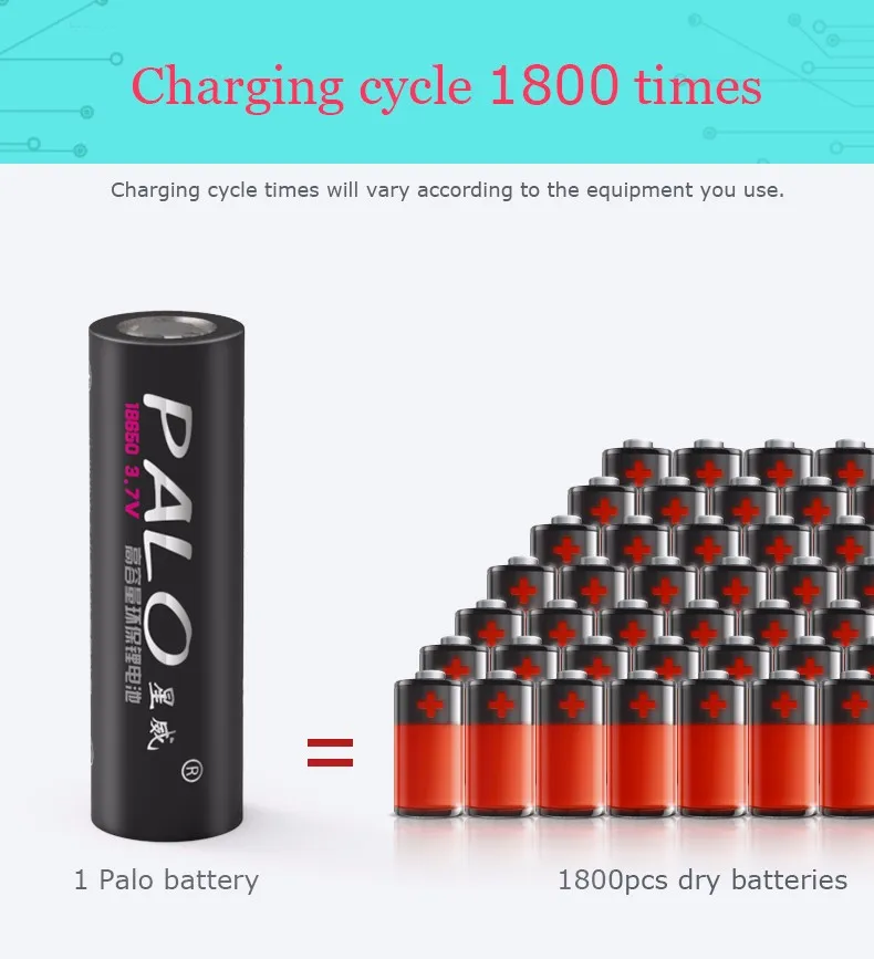 2 шт NCR18650B 3,7 v 2350 mah 18650 литиевая аккумуляторная батарея для PALO батареи фонарик батареи