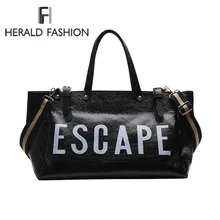 Herald модные женские сумки дизайнерские роскошные кожаные женские сумки через плечо Повседневная сумка с верхней ручкой большая Женская дорожная сумка-тоут