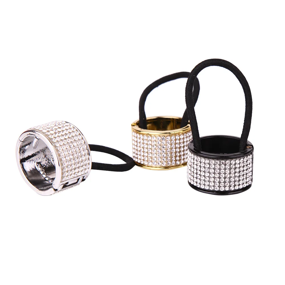 

Geometric Plastic Ponytail Holder Buckle Hair Ring Elastic Hairband Headband Vintage Elegant Headwear Fashion Hair Accessories