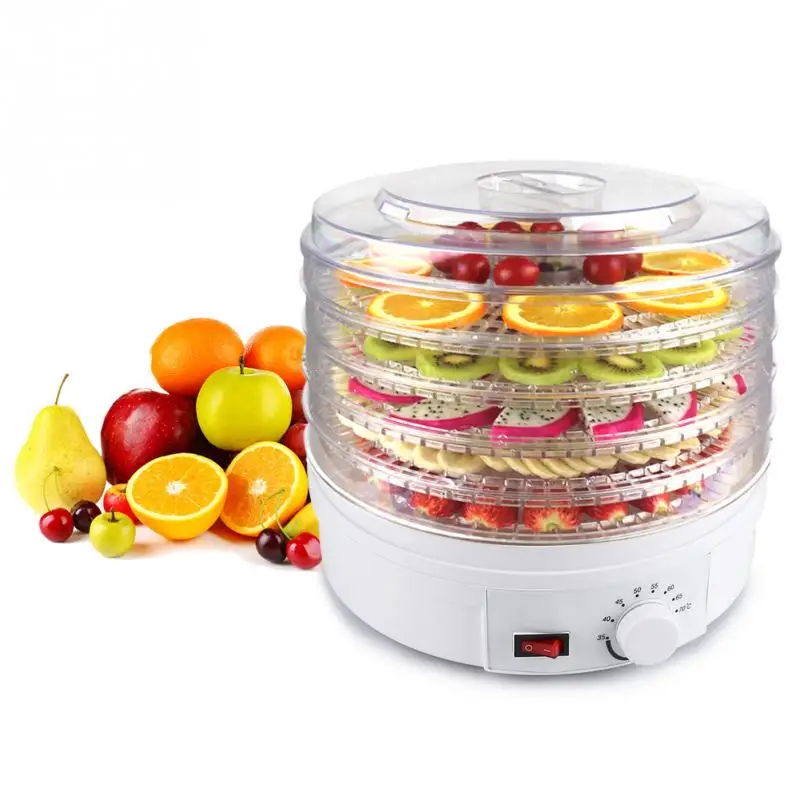 

350W 220V 5 Trays Electric Food Dehydrator Fruit Vegetable Beef Meat Dryer Drying Machine Tool