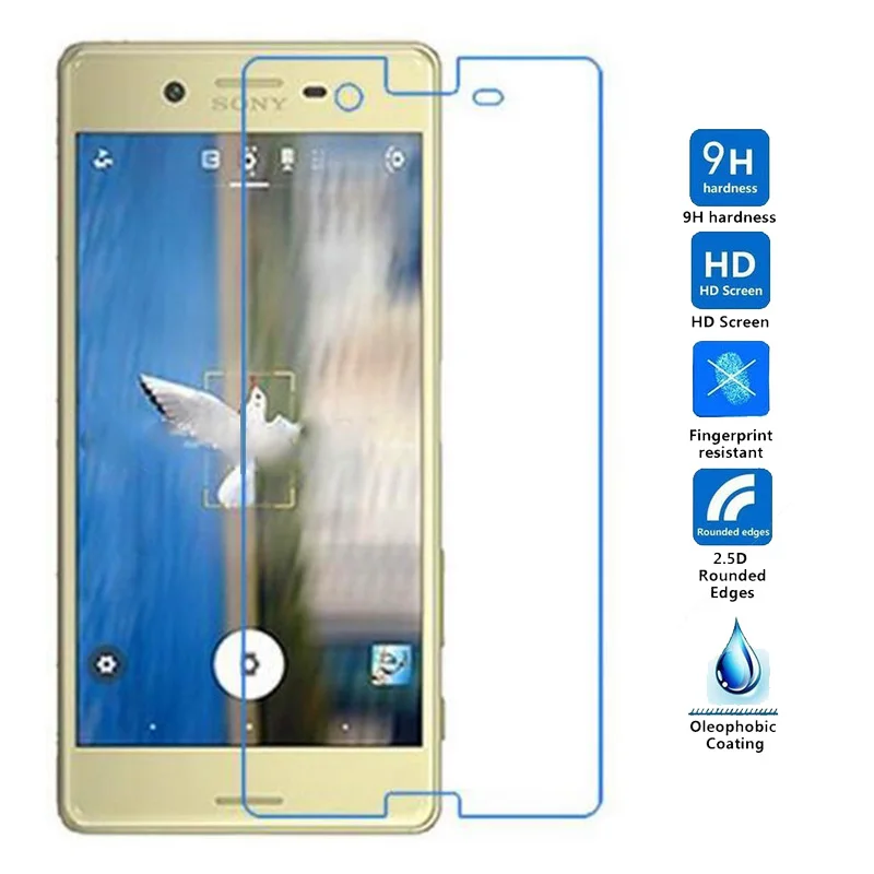 

9H 0.26mm 2.5D Premium Screen Protector Film For Sony Xperia X / Dual F5121 F5122 5.0" Glass For Sony X Compact Tempered Glass
